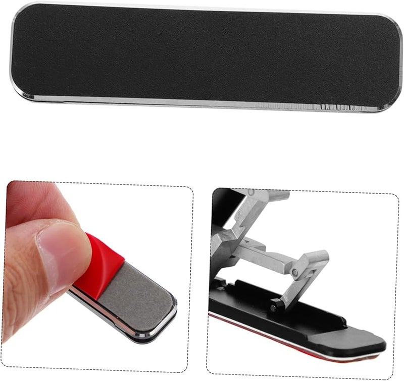 Foldable Adhesive Phone Stand Holder Portable Black Mobile Desk Bracket - Image 5
